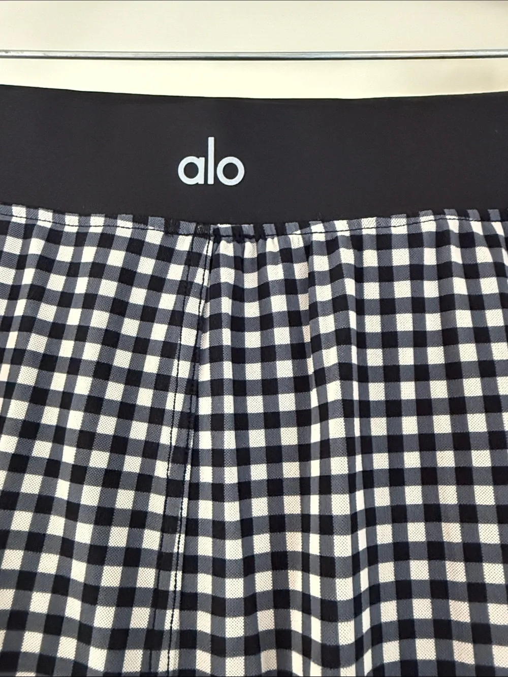 ALO gingham skirt